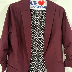 Burgundy Blazer